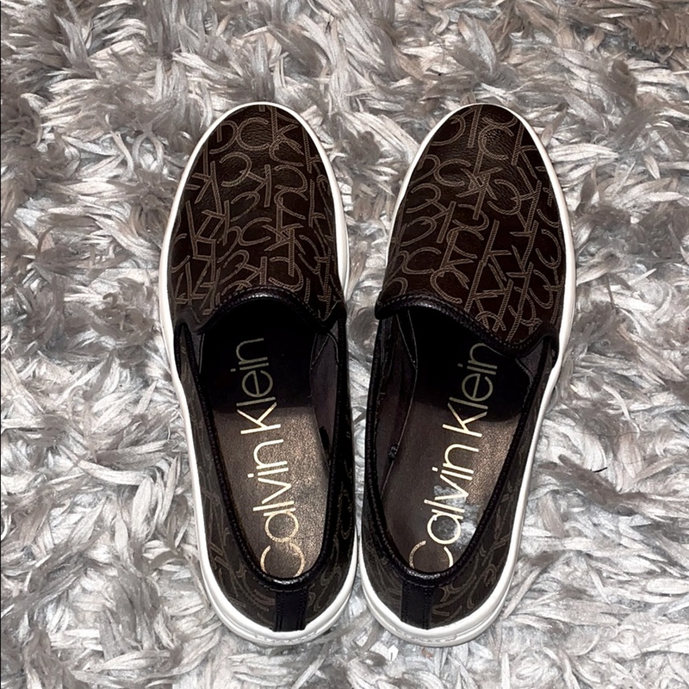 Size 9 Calvin Klein Slip Ons
